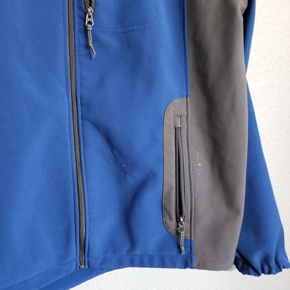 BLACK DIAMOND Soft Shell jacket full zip fleece‎ lined in blue / grey size L - Picture 6 of 13